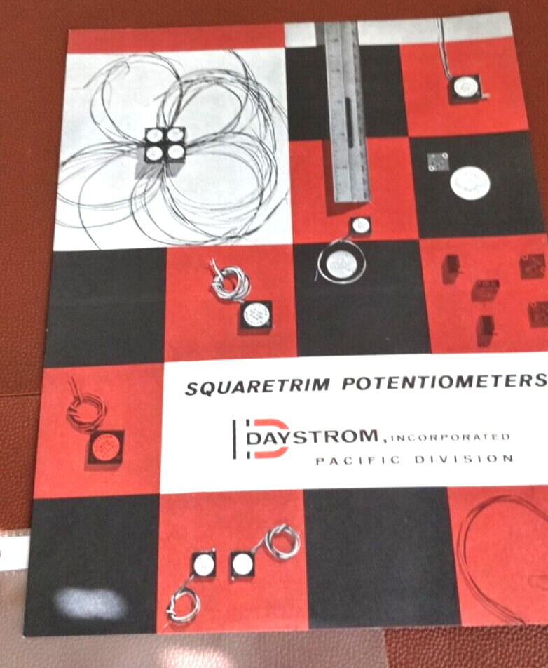 1960 ~ DAYSTROM ~ Mini Catalog ~ Squaretrim Subminiature Potentiometers