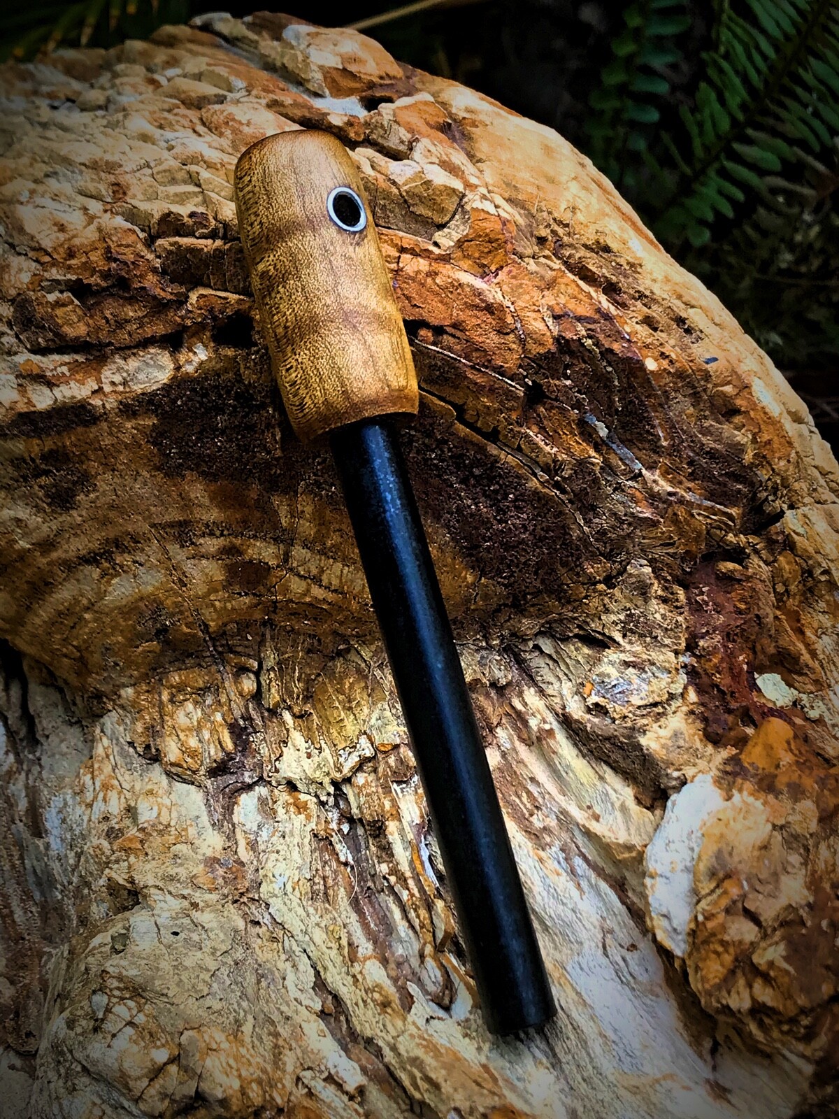 Roasted Flame Maple Round 3/8” Ferrocerium Rod - Limited Edition