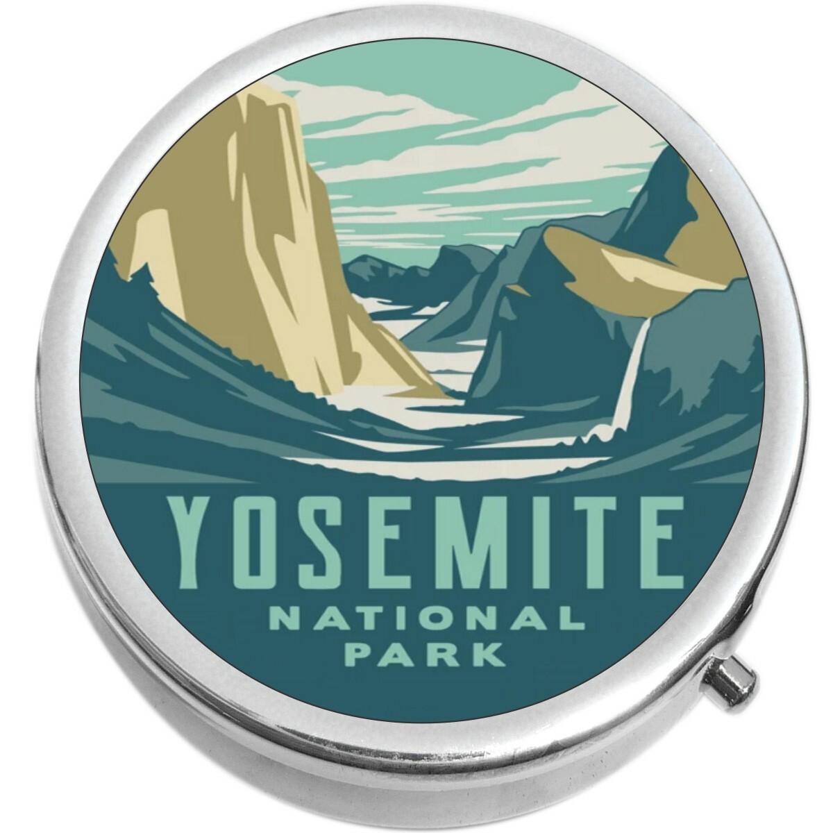 Yosemite National Park Valley Waterfall  Medicine Pill Box