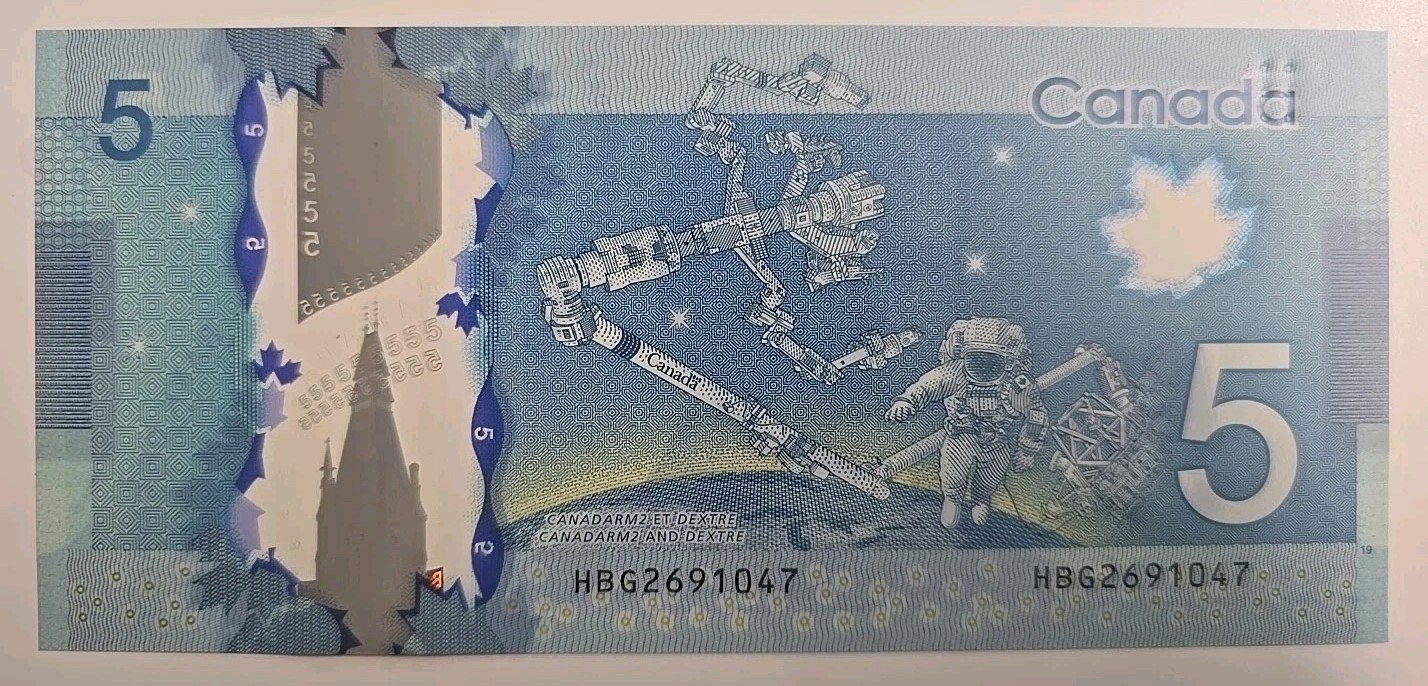 2013 Canada $5 Dollar Macklem Carney - Short Run HBG2691047 Prefix GEM UNC