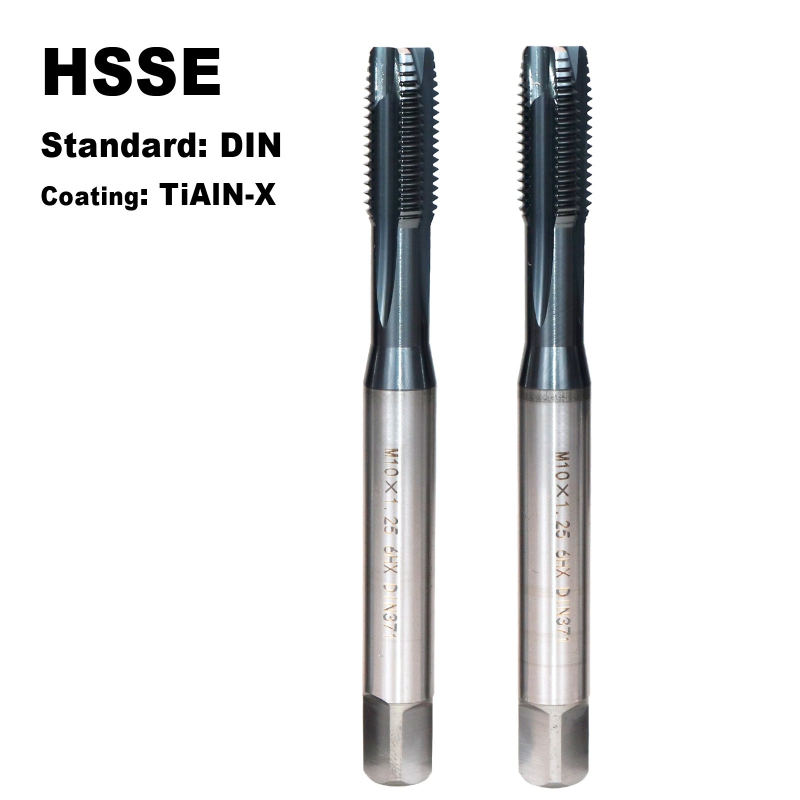 1PCS HSSE DIN Standard Spiral Point Tap M6 M8 M10 M12 Machine Screw Thread Taps