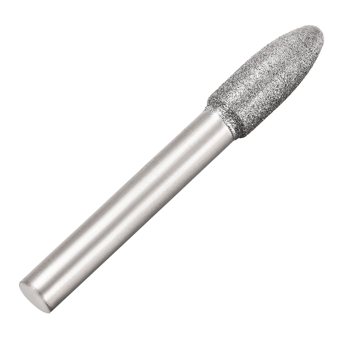 5Pcs Diamond Burrs for Carving Rotary Tool 1/4-Inch Shank 8mm Tapered 150 Grit