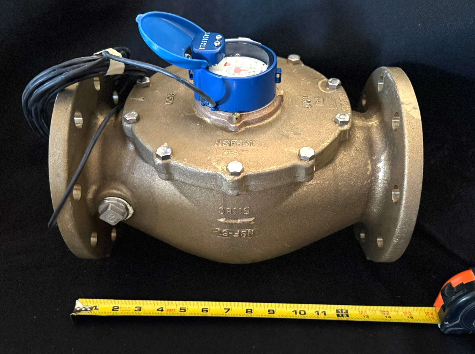 Hersey MVR650 4" NPT Low Flow Water Meter 5-650 GPM 150 PSI Cls 150 ANSI Flange