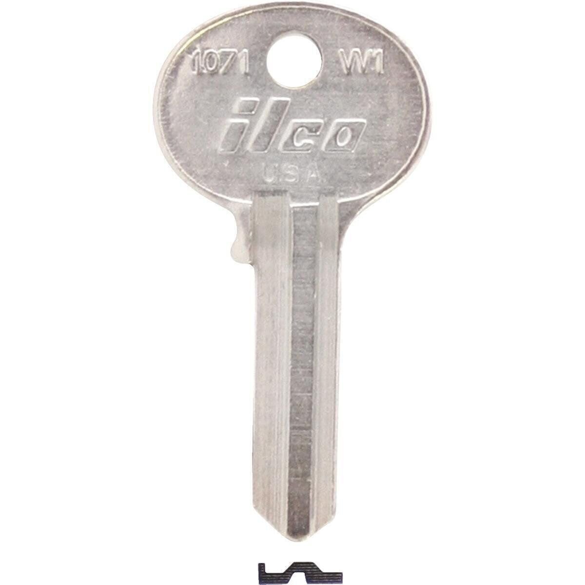 ILCO W1 Wilson Cam Lock Key