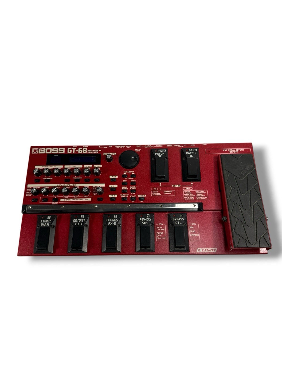 Boss GT-6B Bass Multi Effects Processor Pedal Tested Working from Japan Used