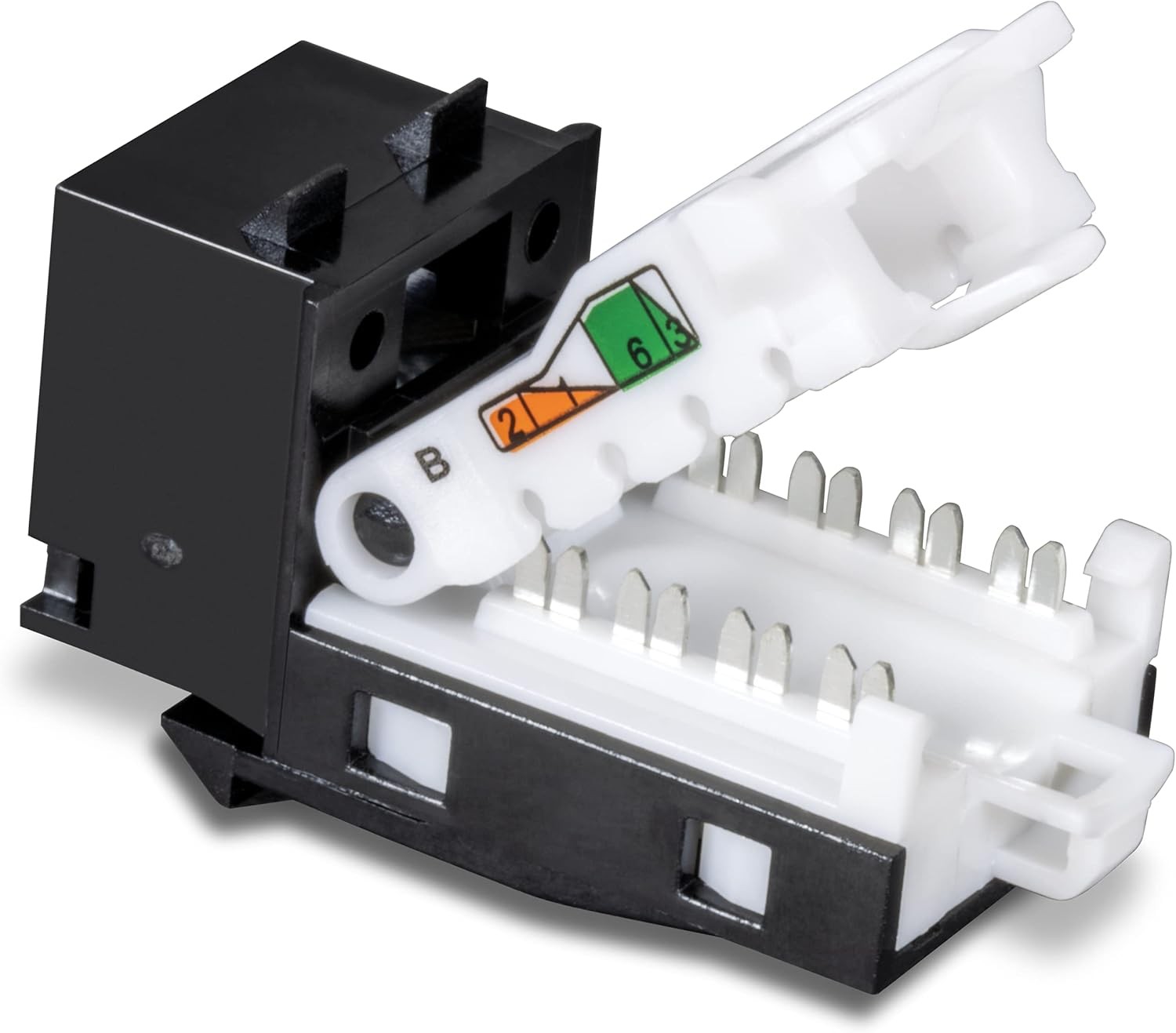 TRENDnet TC-K25C6BK, Cat6 Keystone Jack, Black – 25-Pack