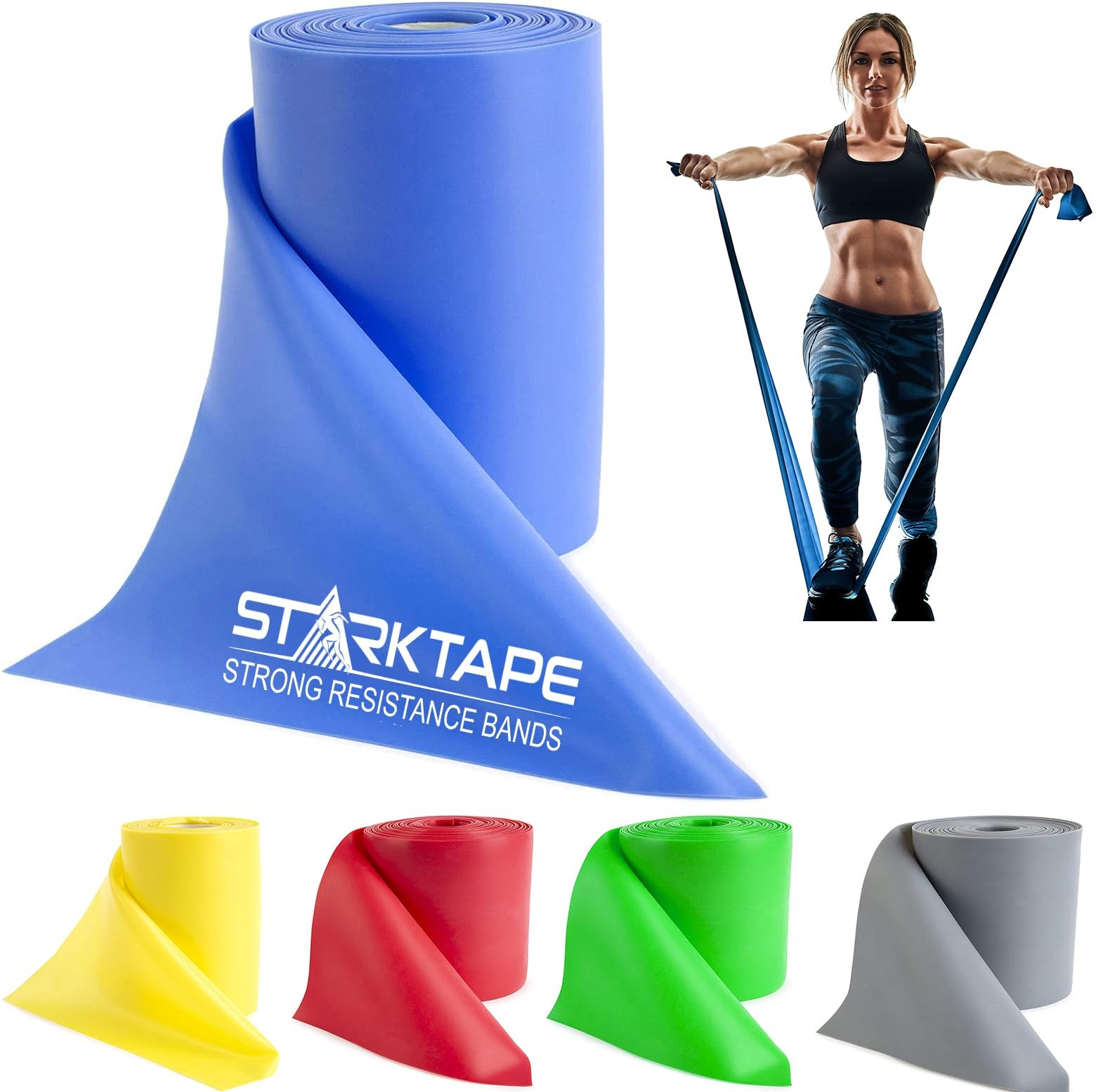 Starktape Resistance Bands Professional 8,16 25 50 Yards Bulk Rolls Latex Free