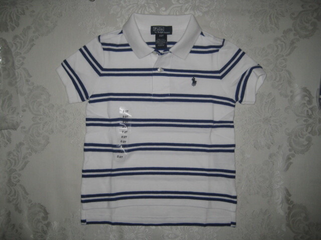 Polo Ralph Lauren Baby Boys Cotton Mesh Polo Shirt 2T 4T NWT in Gift Box