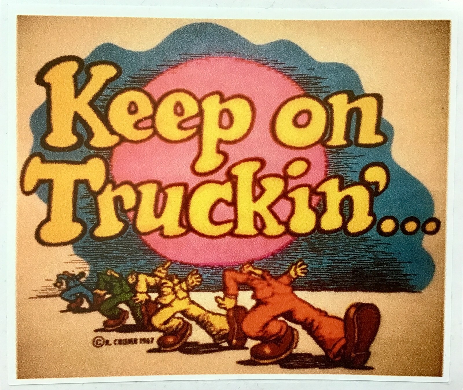 2-PACK KEEP ON TRUCKIN TOOL BOX FUNNY HOT ROD  RACING RAT FINK STICKER  GAS OIL