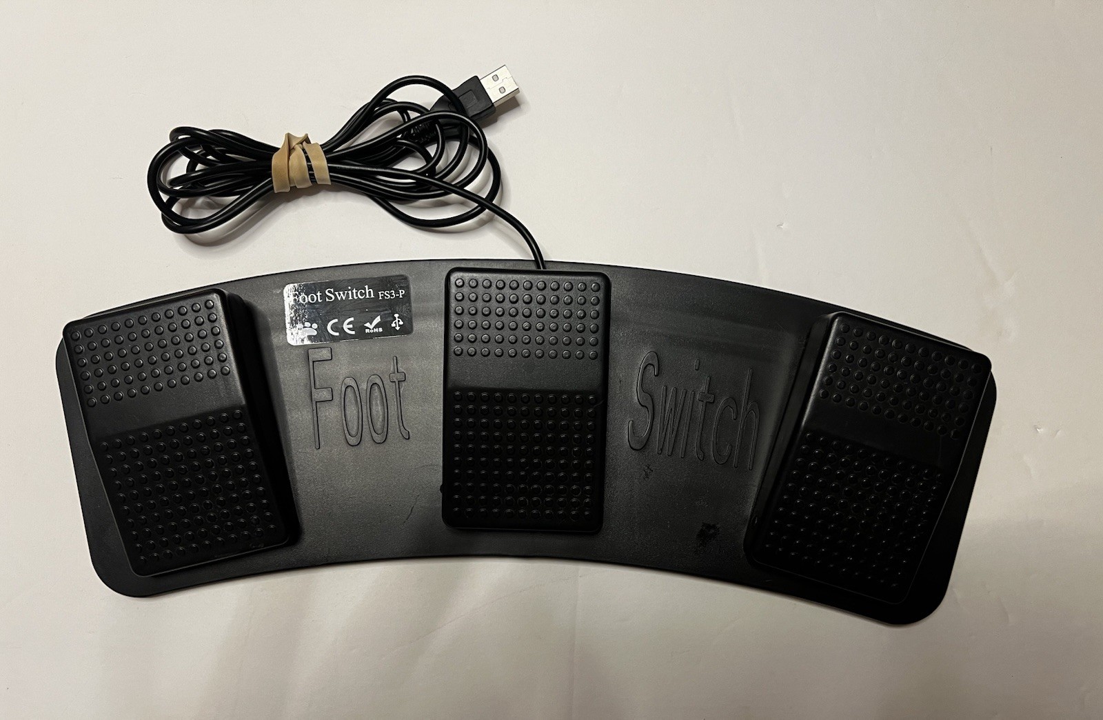 PC USB Triple Foot Switch Keyboard Mouse Control Action 3 Three Pedal HID Media