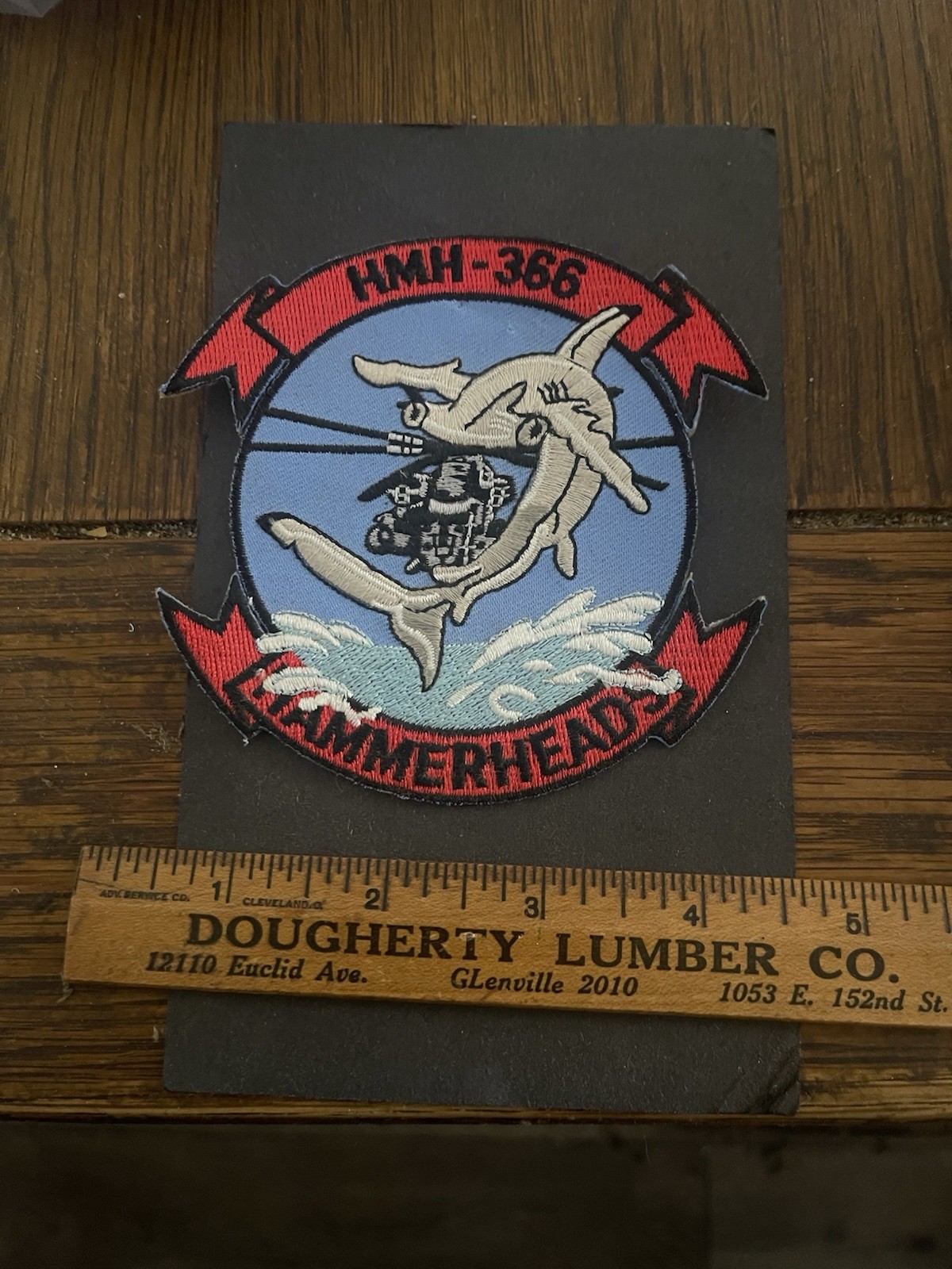 HMH-366 'Hammerheads' USMC Marine Heavy Helicopter Squadron 4" Iron-On Patch
