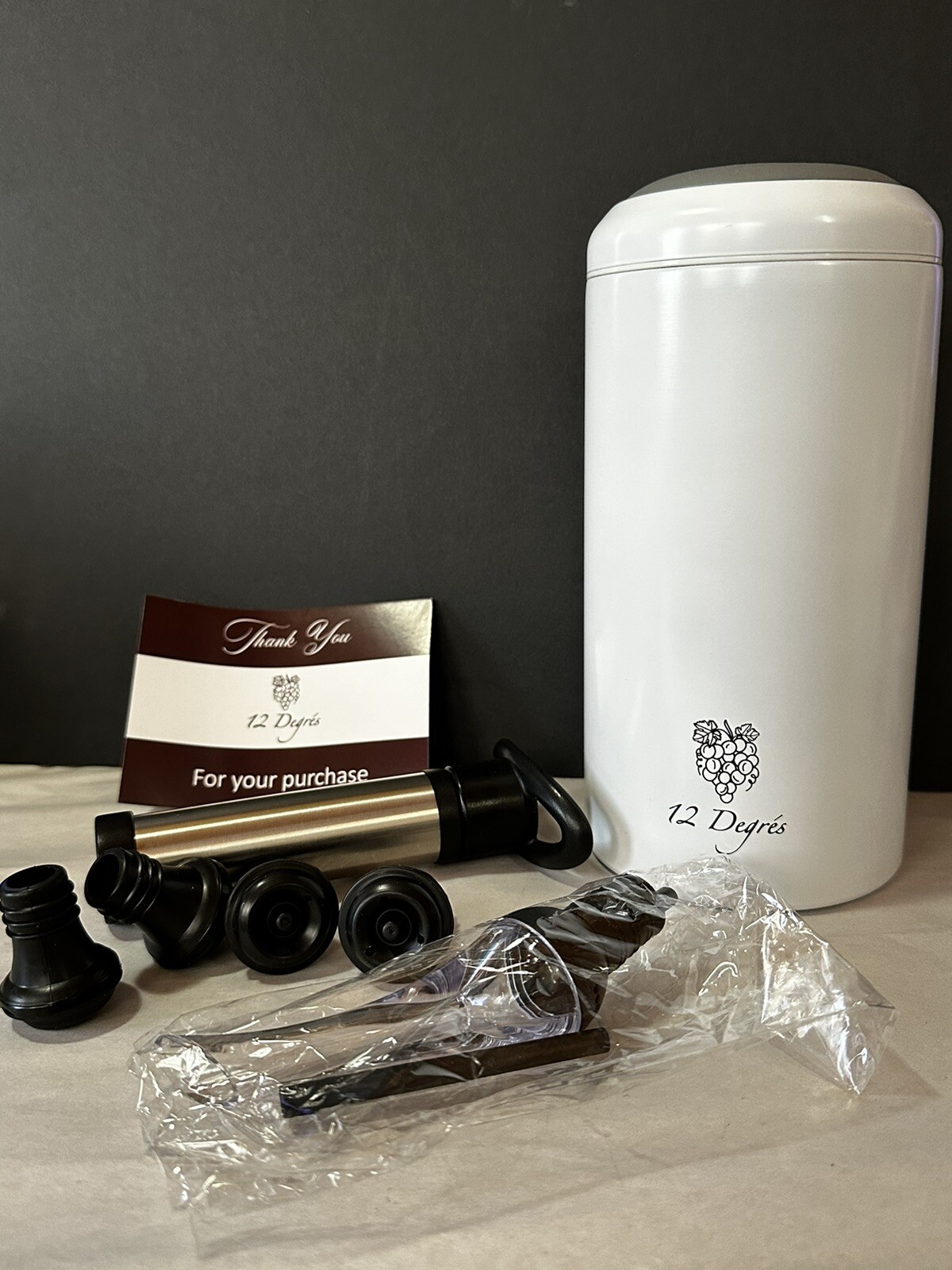 Iceless Wine Chiller Set for Women & Men W/Stainless Steel Container & Accessory