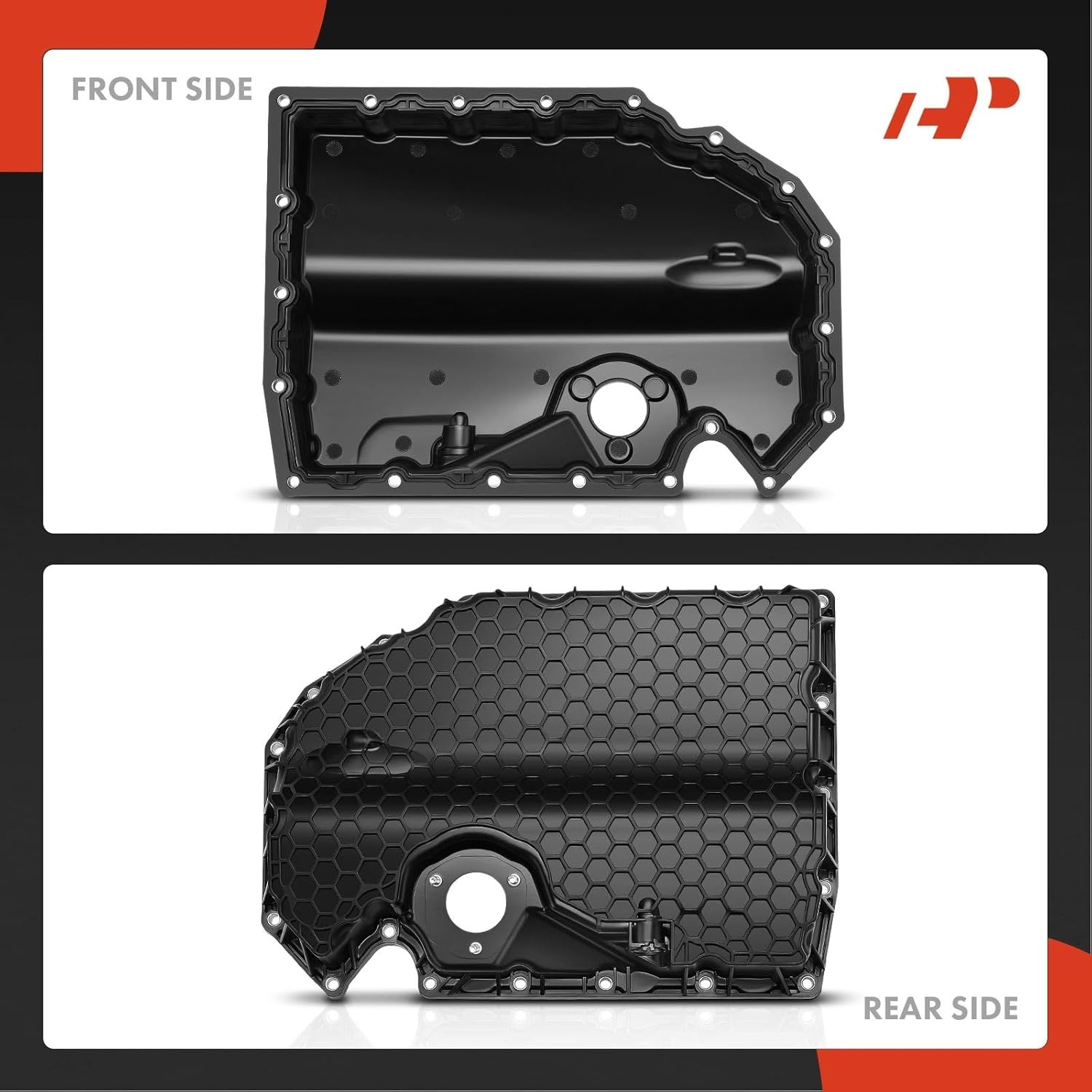 Lower Engine Oil Pan Sump with Drain Plug Compatible Audi A3...