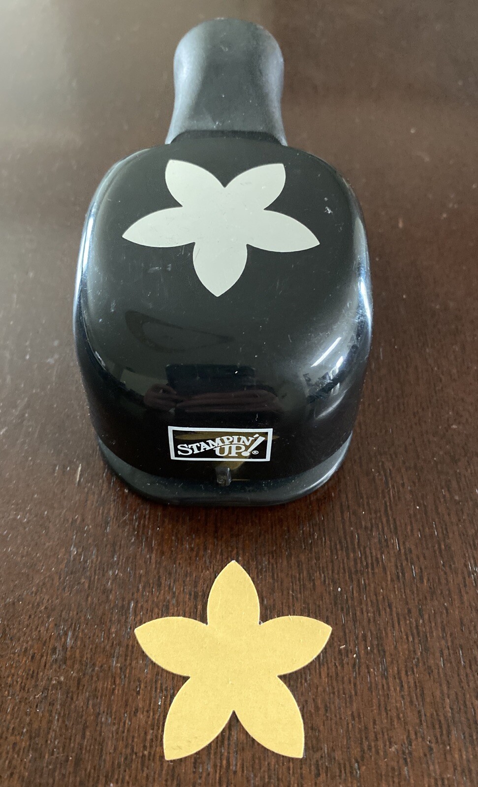 STAMPIN' UP! Large Paper Punch FIVE PETAL FLOWER Whale Tail Style-Floral, Spring