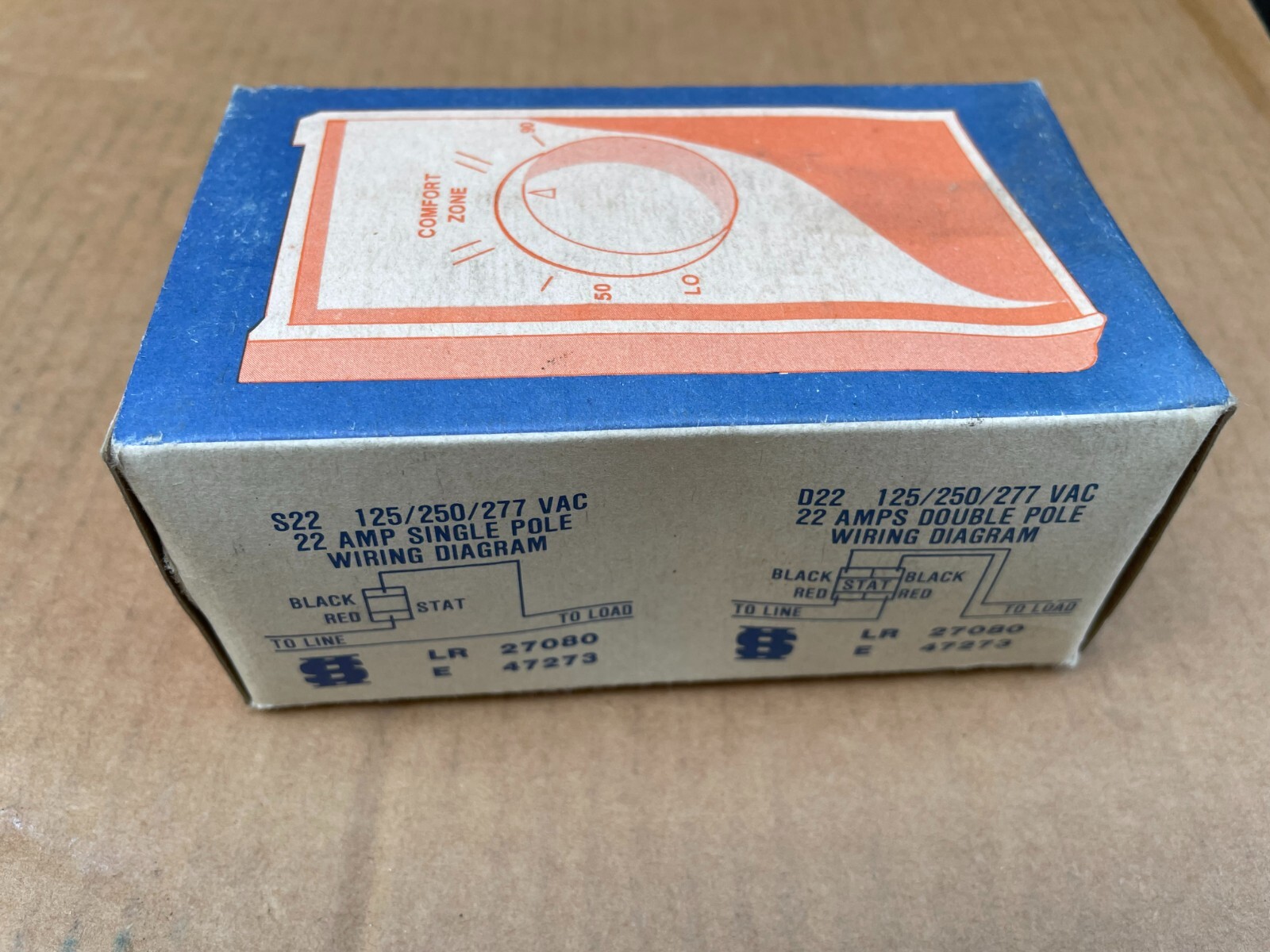 Confort Controls Thermostat Electric Heat, S-100
