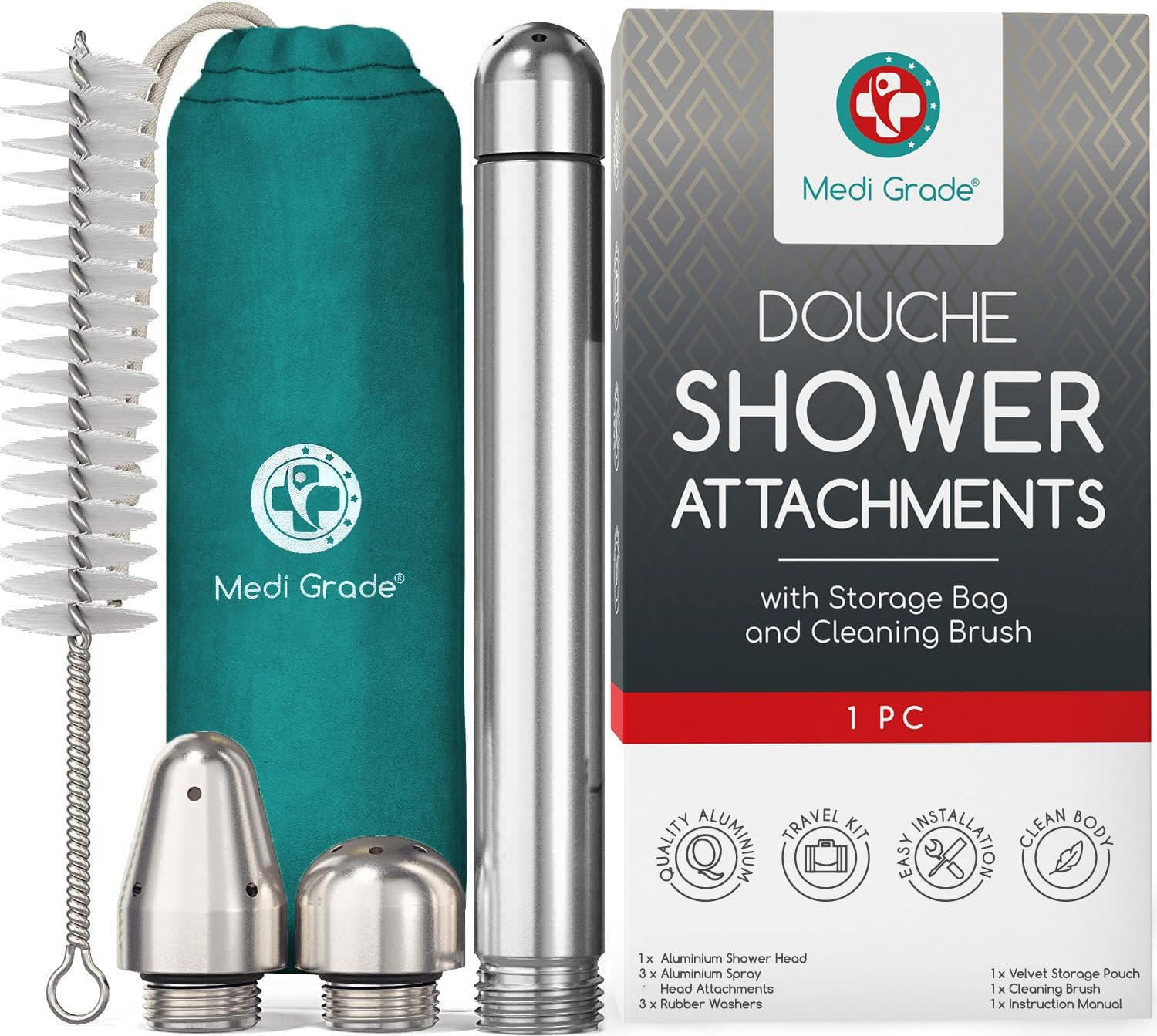 Shower Enema Kit – Shower Douche Nozzle for Men & Women – Intimate Cleansing Sys