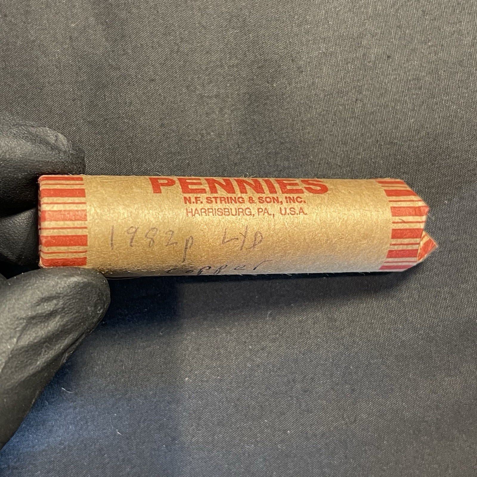 1982 P Lincoln Cent Copper Large Date Roll (CIRCULATED)