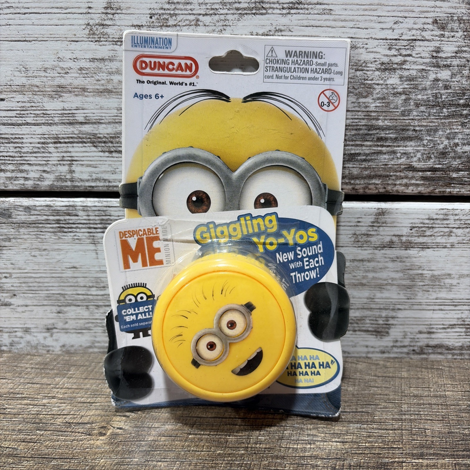 Collectible Minion DUNCAN Despicable Me Giggling Yo-Yos W/ Sound Affect 2014 New