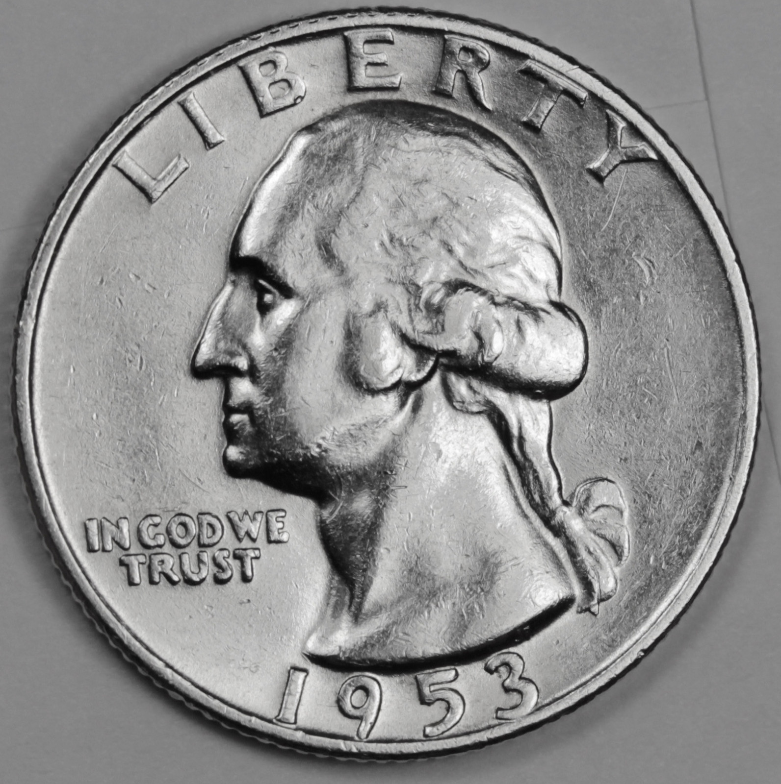 1953-d Washington Quarter.  High Grade.   (Inventory A)