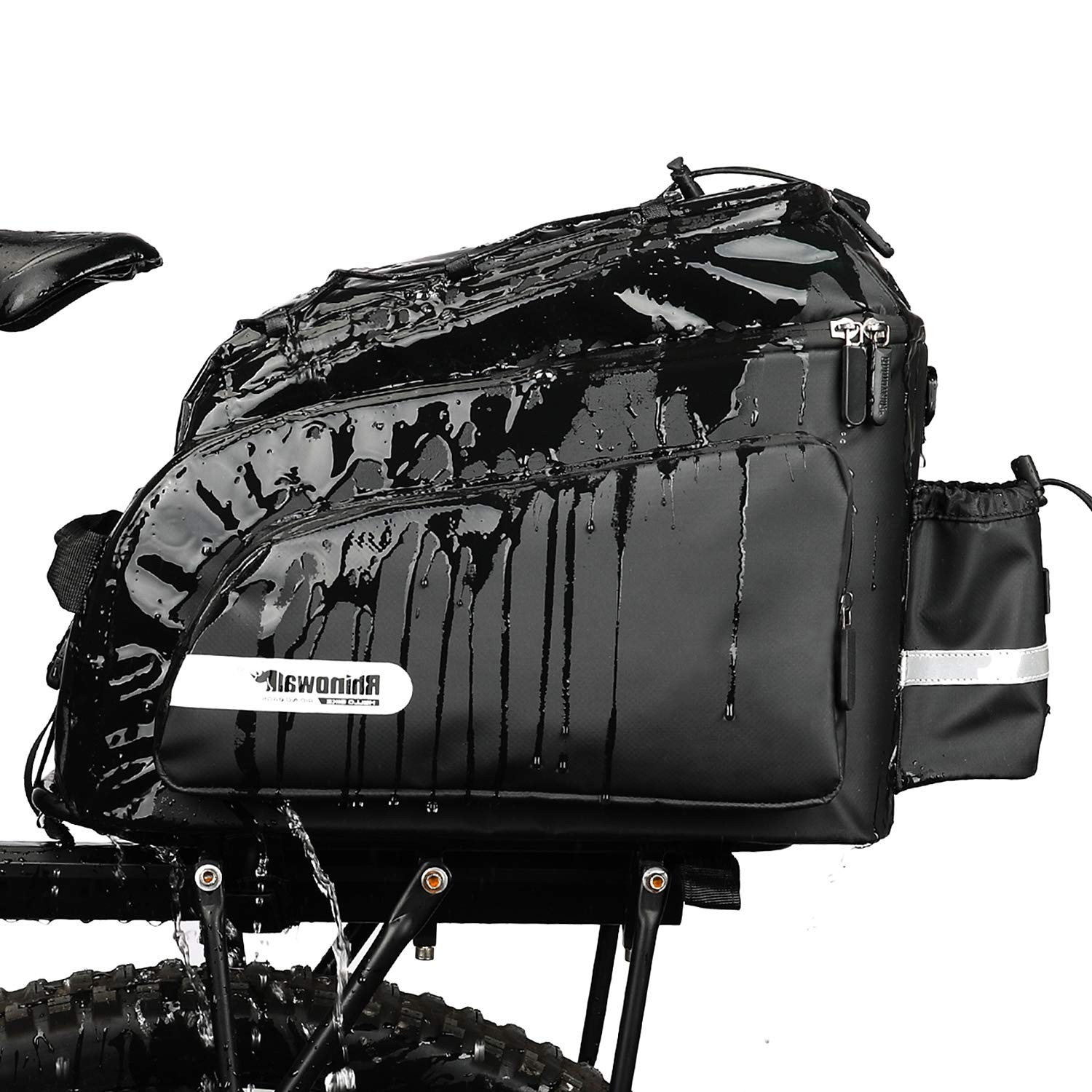 Bike Bag Bike Trunk Bag Bike Pannier Bag 17L,(for Bicycle Cargo Rack Saddle B...