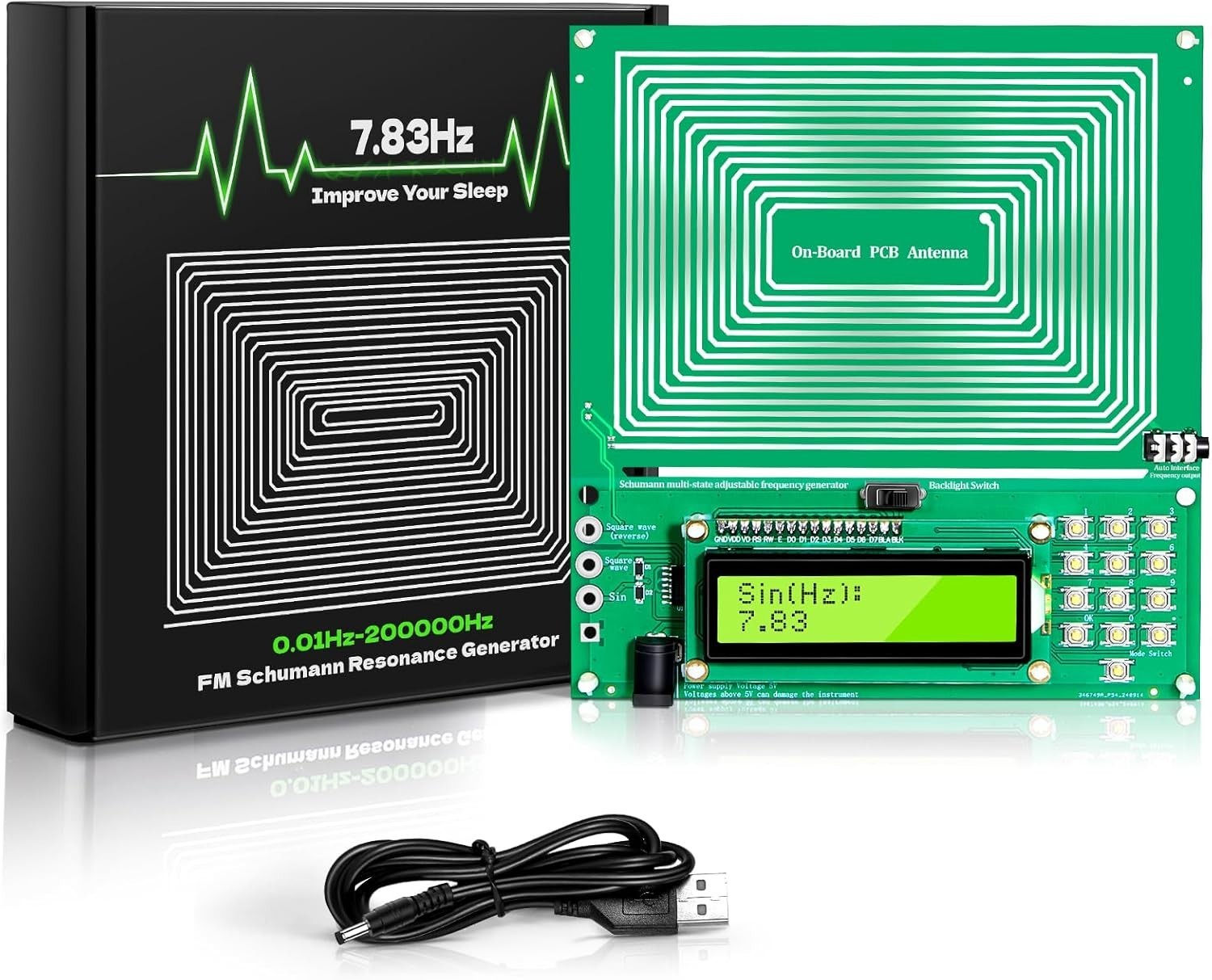7.83Hz Healing Frequency Generator - Touch Control for Meditation & Relaxation