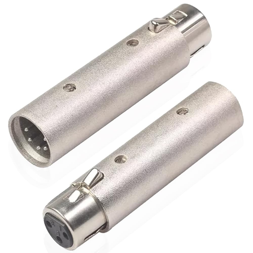 XLR to 5Pin Din MIDI Adapter, MIDI 5 Pins DIN Male to XLR 3 Pins Male Convert...
