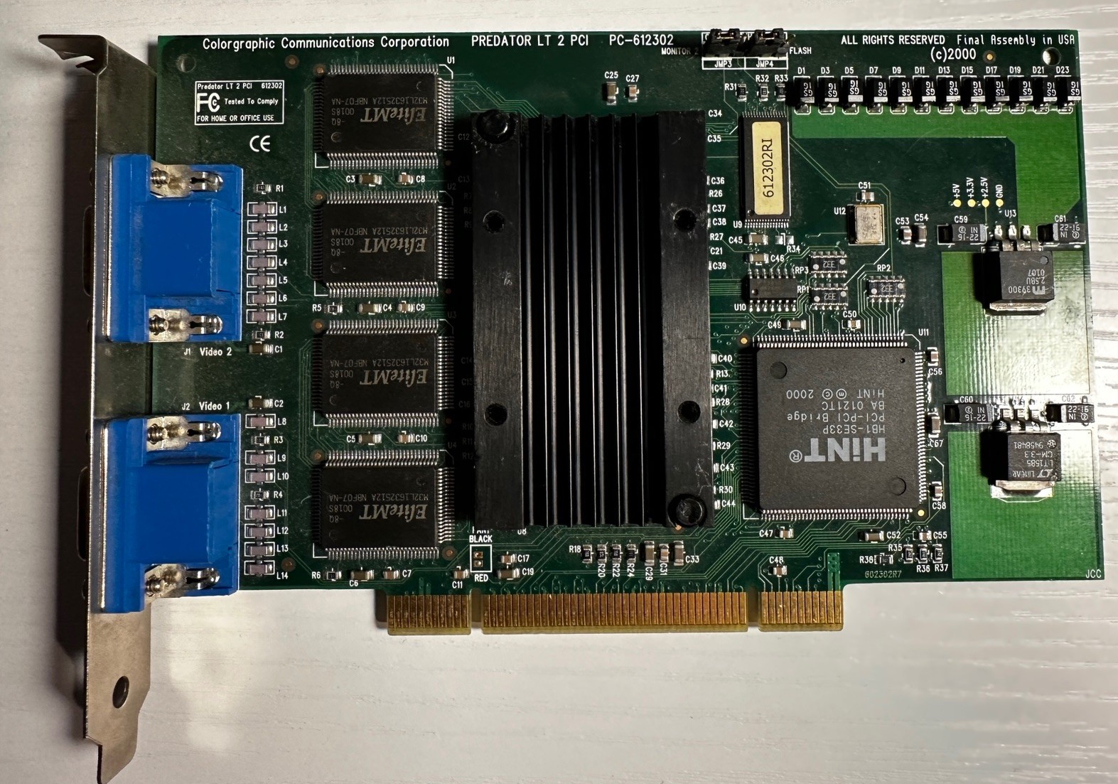 Colorgraphic Communications Predator LT 2  PCI – Dual-Head VGA (HINT HB1-SE33)