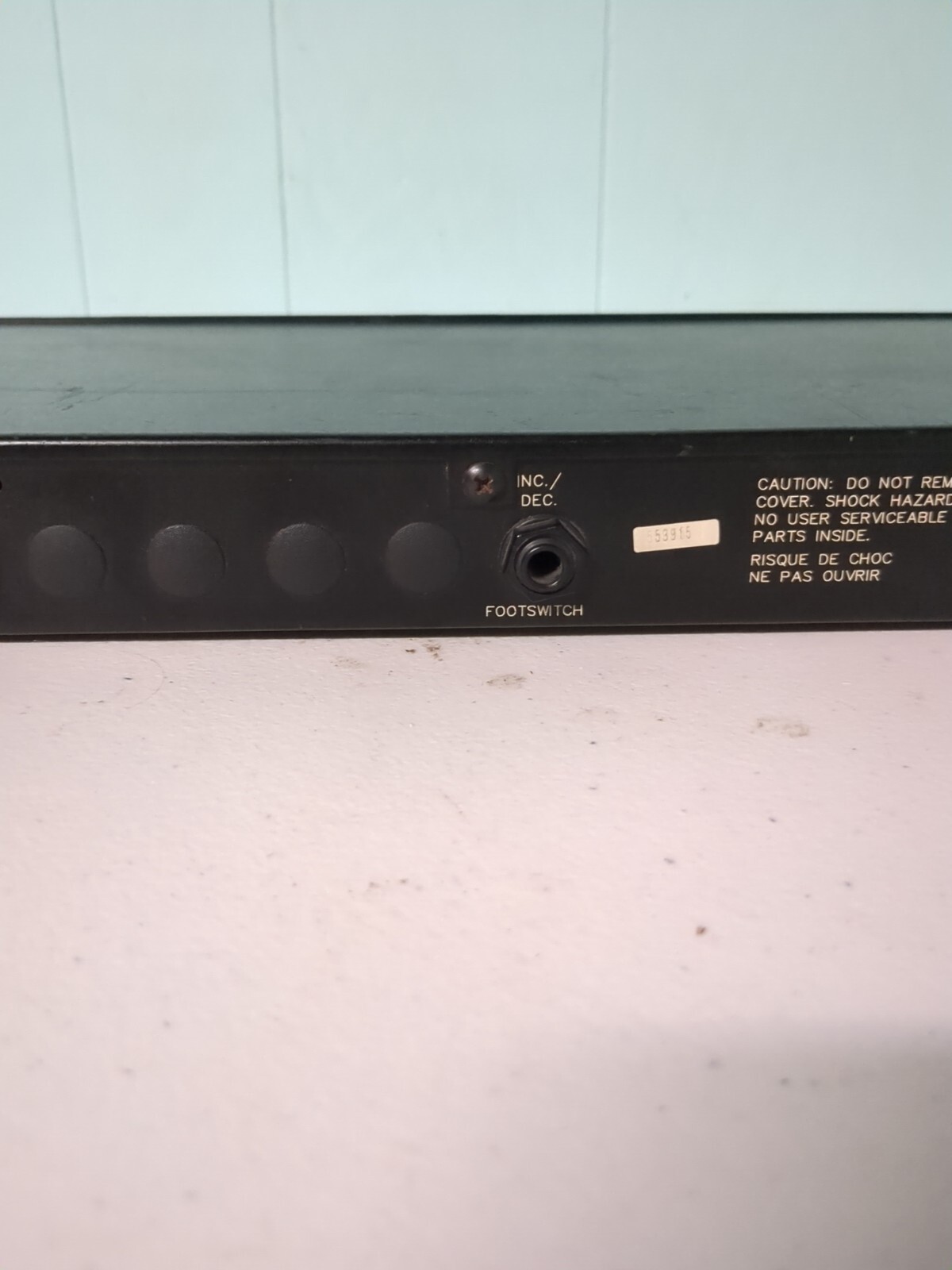 Rocktron Programmable Bass preamp/hush Guitar Rack Processor, Powers On/Untested