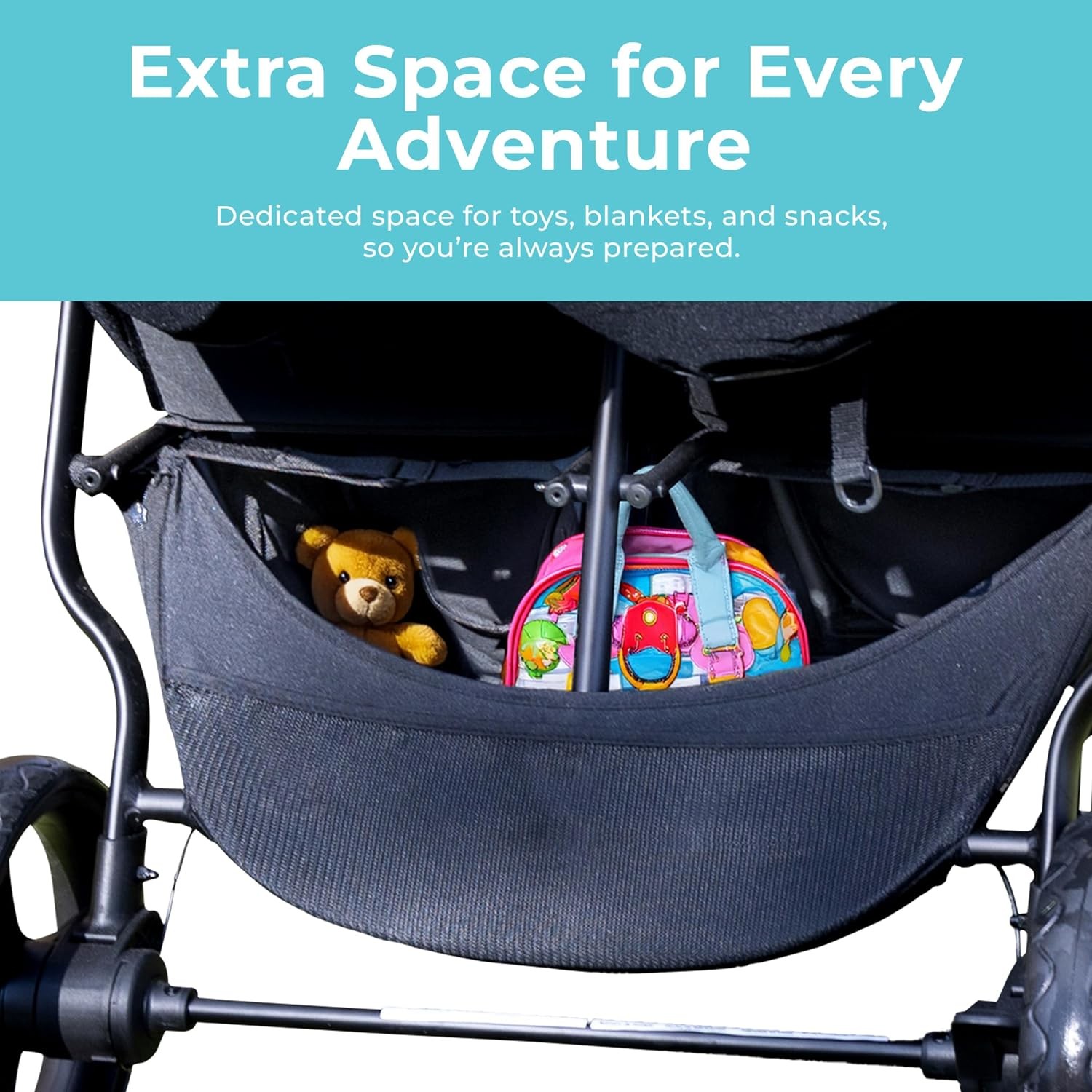 by Foundations Roadster Duo Side by Side Double Stroller Durable Double Stroller