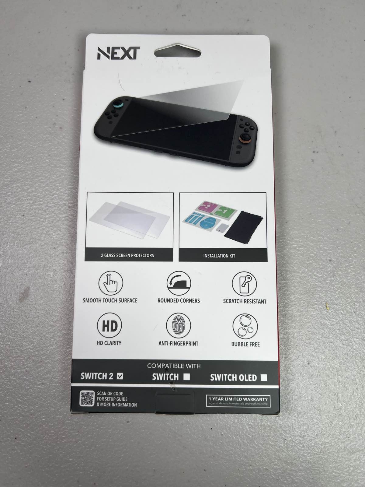 2-Pack Screen Protector for Nintendo Switch 2 Tempered Glass Clear