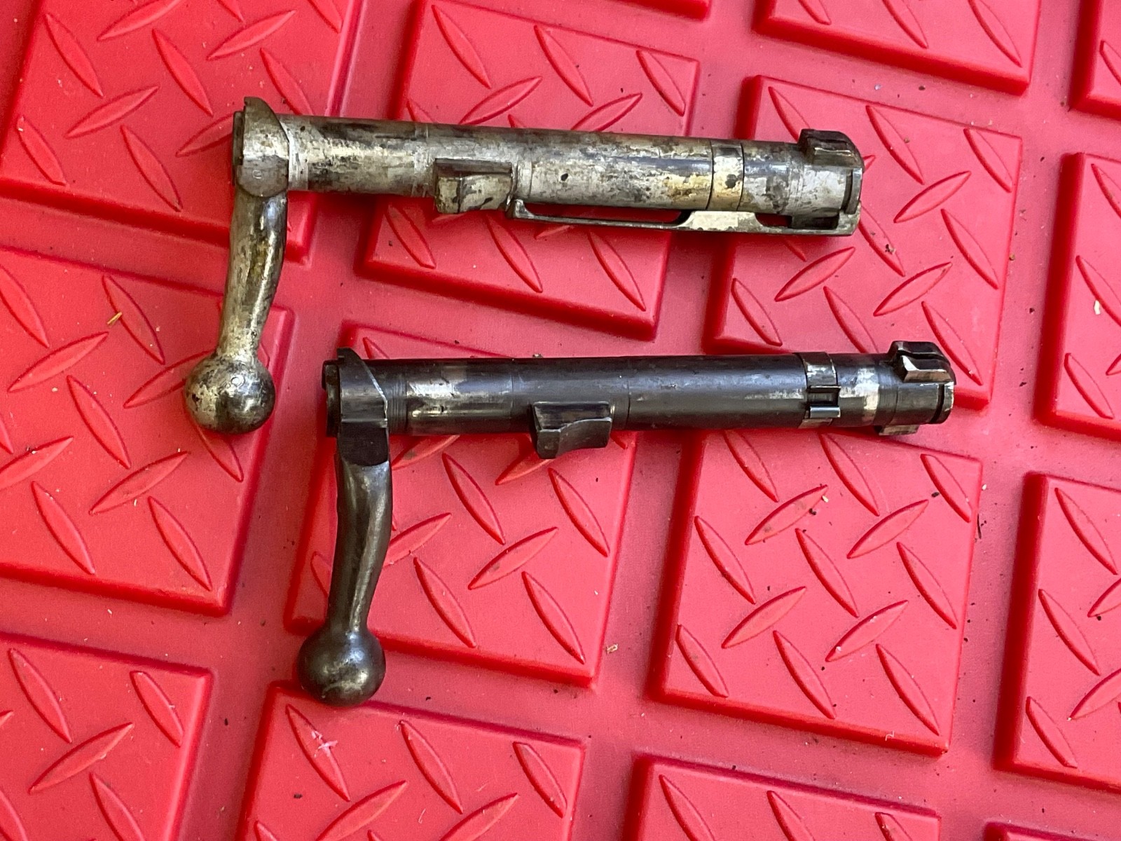 Vintage Surplus Springfield Armory 1903 Drill Purpose DP Welded Bolt LOT Of 2