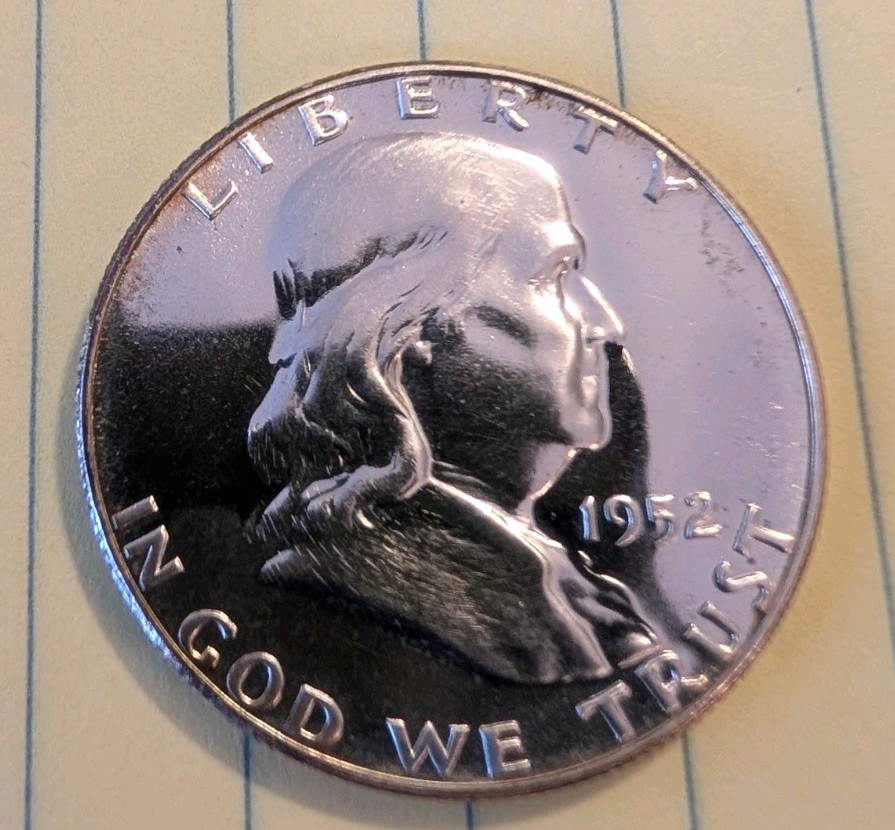 1952 Franklin 50c Proof Half Dollar PF64