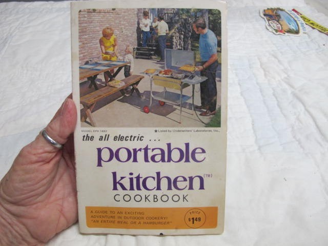 1970 All Electric Portable Kitchen (Grill) Cookbook for Model EPK 1882 PB