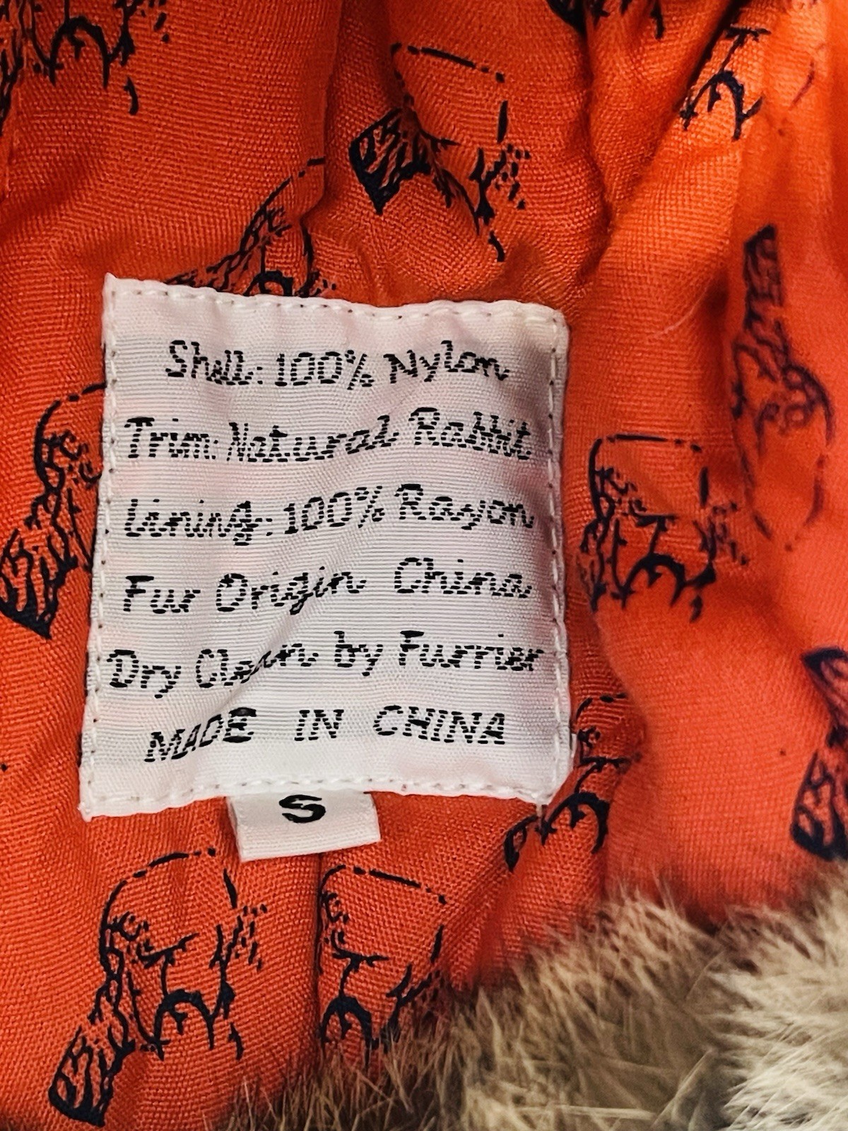 Mad Bomber Trapper Hat S Tan Rabbit Fur Ear Flaps Quilted Lining Winter New Con