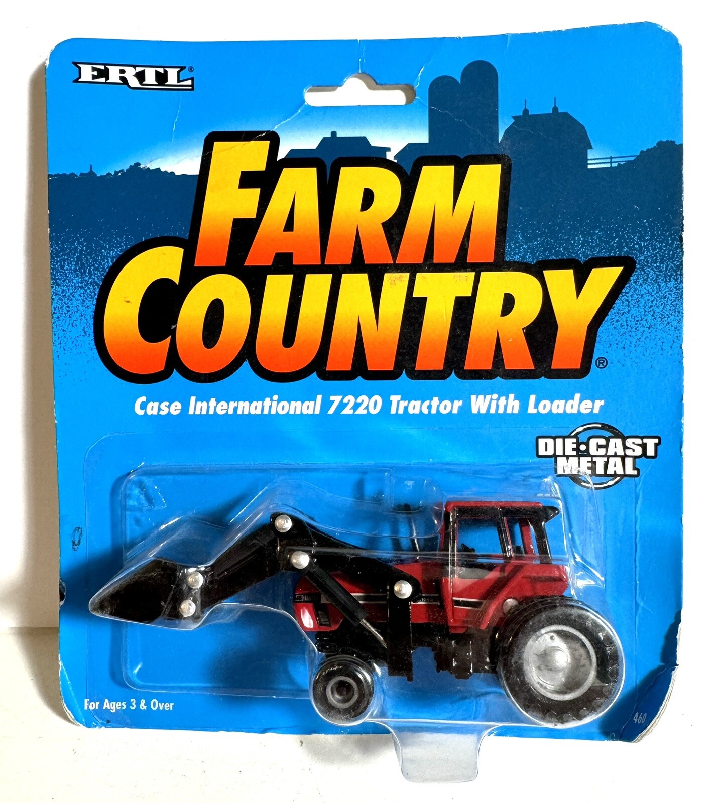 Vtg 1994 ERTL Case International 7220 Tractor Die Cast Farm Country Sealed