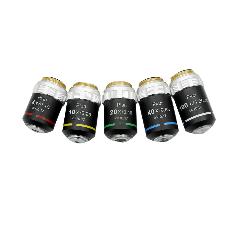 4X-100X 195 Plan Infinity Achromatic Objective Lens for Biological Microscope