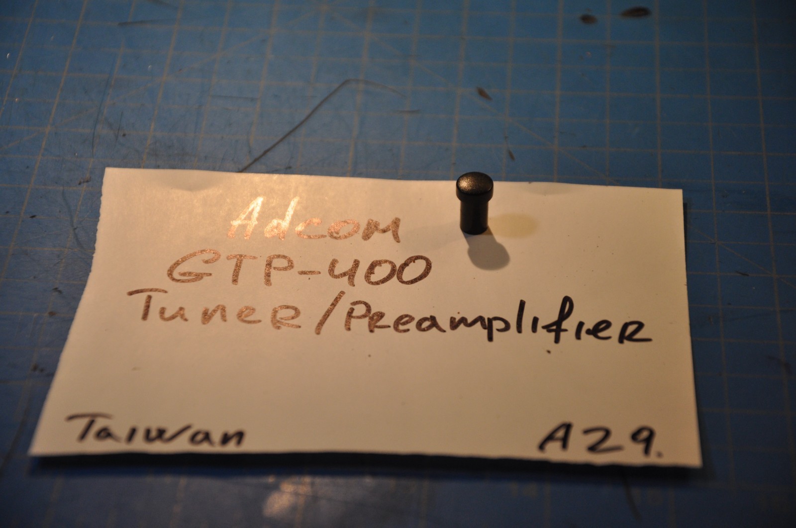 ADCOM GTP-400 Pre-Amplifier Replacement Parts Push Control Button
