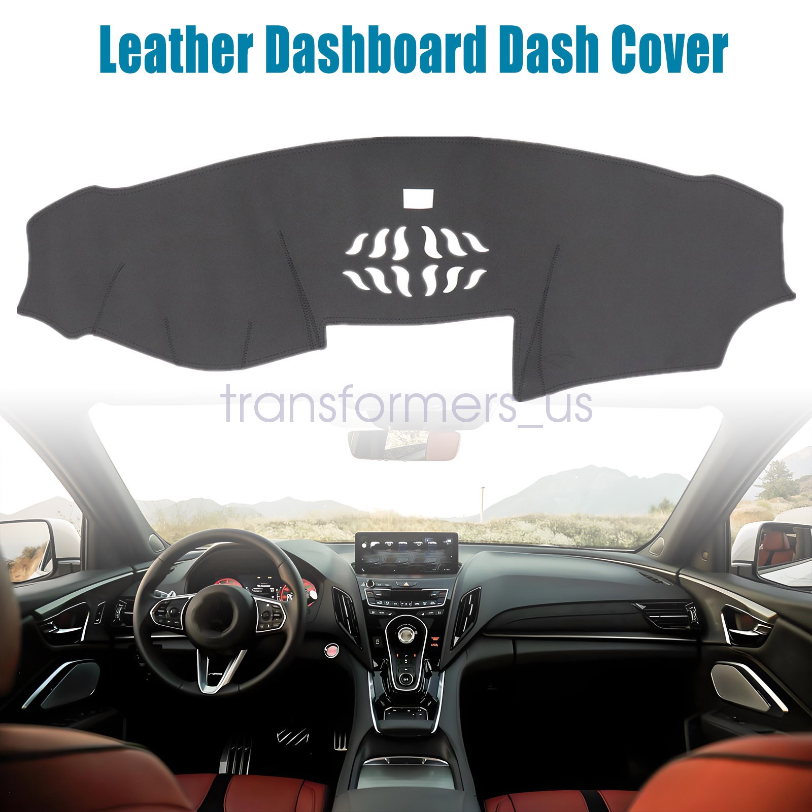 Leather Dashboard Dash Cover Dashmat Mat Carpet For 2019-2025 Acura RDX