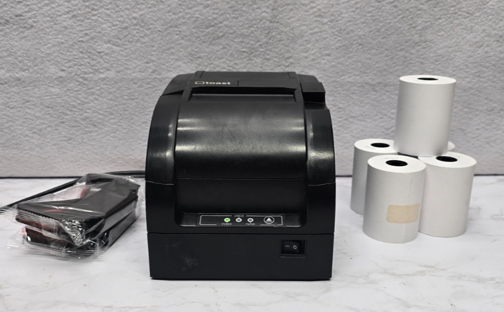 Toast POS Impact Kitchen Printer – Model TKP300 w/5 Rolls & 2 Ribbons - Working