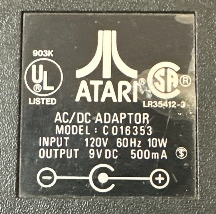 Vintage Atari AC Adaptor 9V C016353