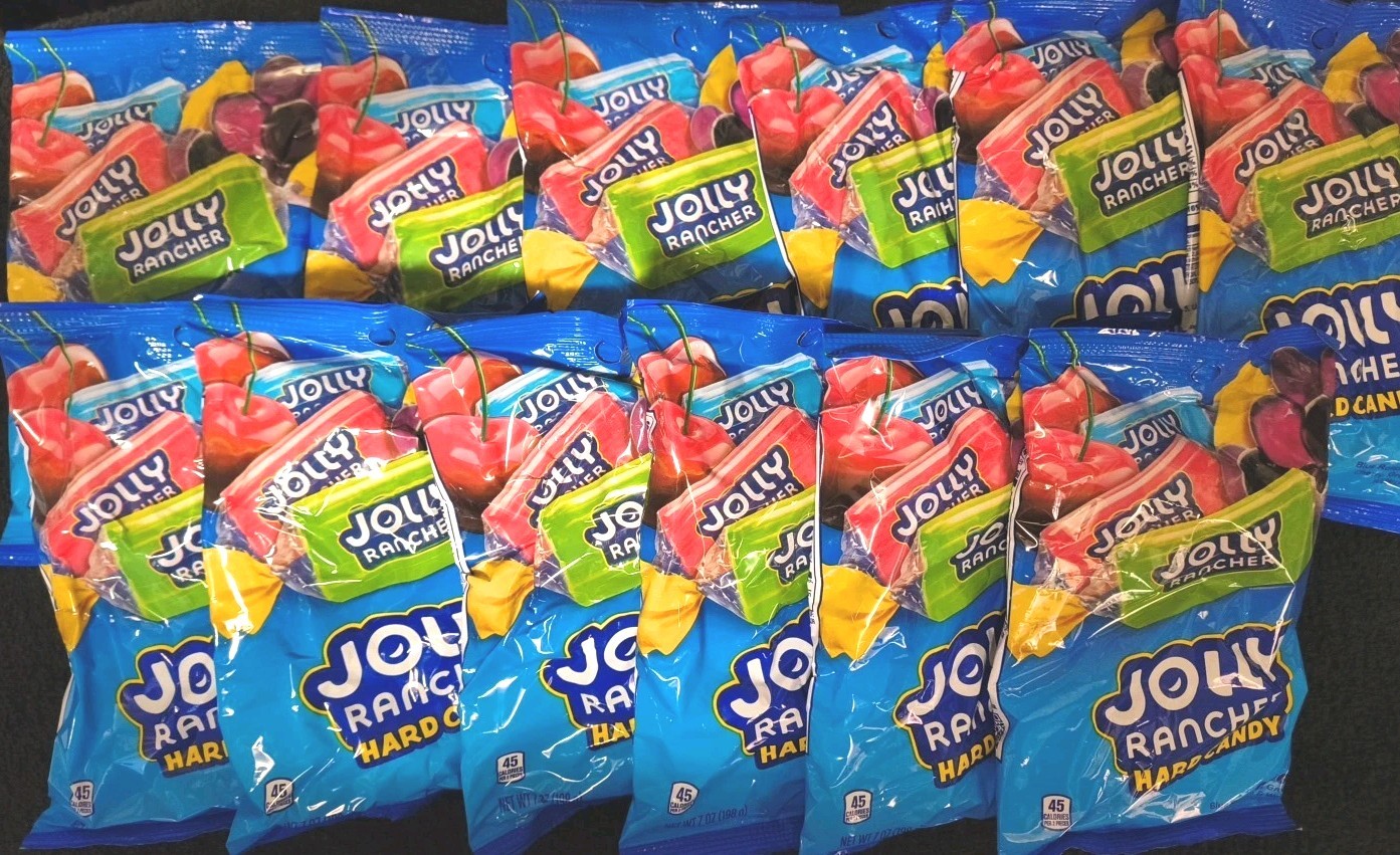 12 Bags of JOLLY RANCHER Hard Candy 7oz (1 New Box) -BEST BY: DECEMBER 2026