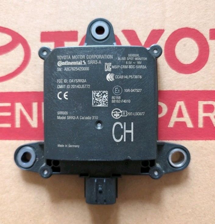 2018-2019 TOYOTA C-HR BLIND SPOT MONITOR SENSOR MODULE OEM 88162-F4010 CH BSM