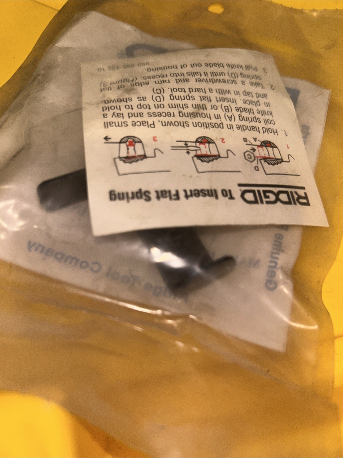 Ridgid 31705 Coil/Flat Spring Assy,For 4A501 Wrench