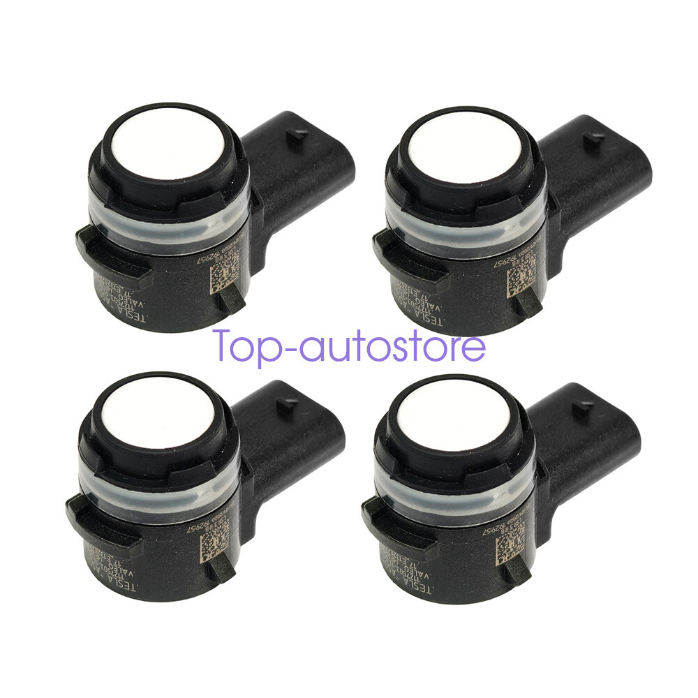 4PCS 2017-2022 Fits Tesla Model 3 / Y Bumper Parking Sensor White 1127503-11-D