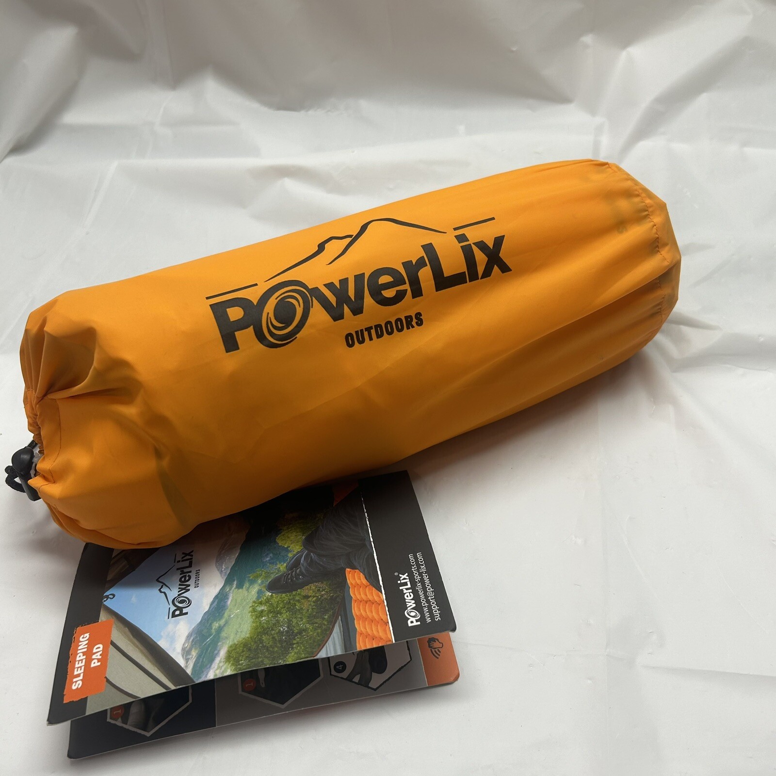 Powerlix Outdoors Camping Sleeping Pad Air Mattress Orange Brand New