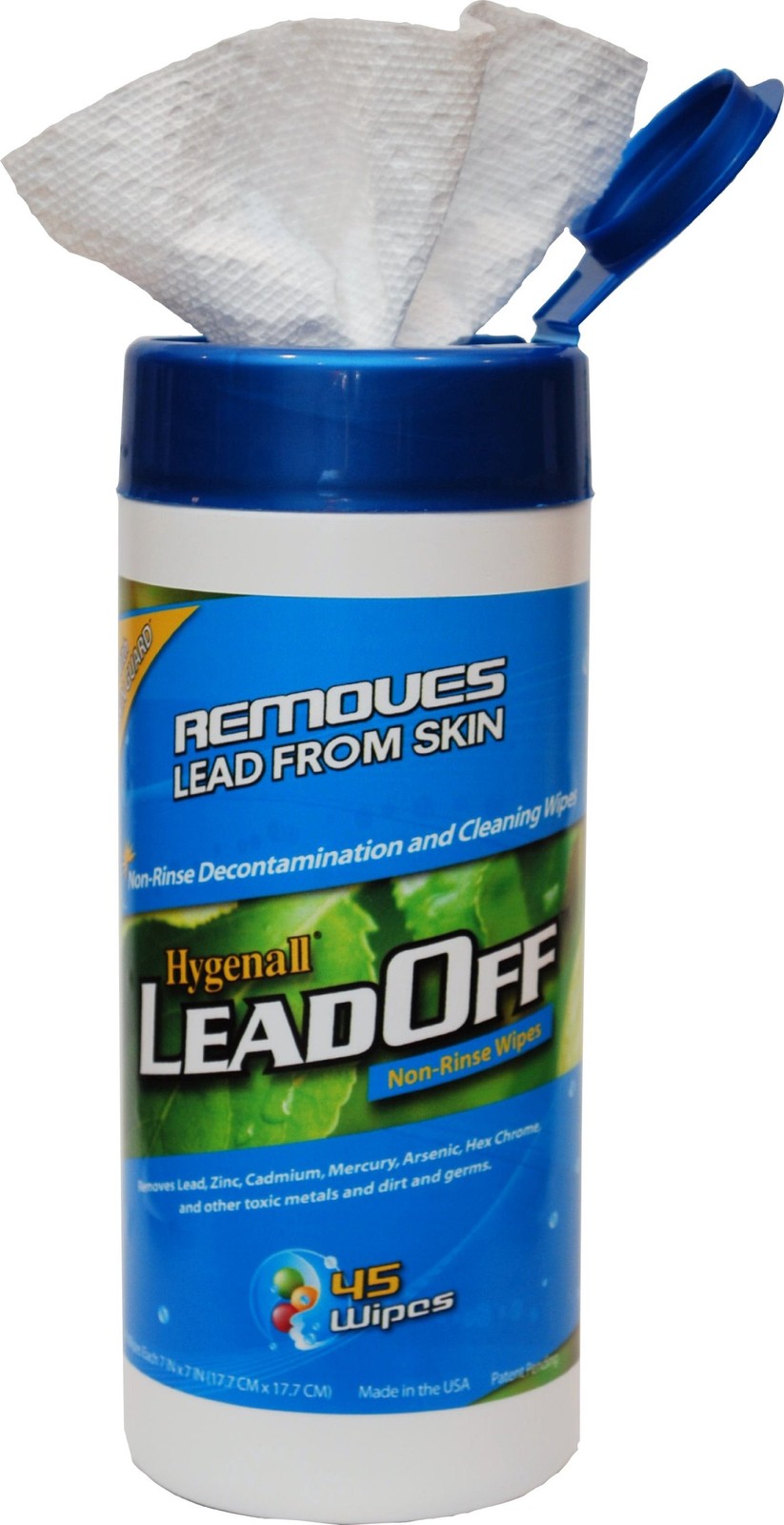 LeadOff Disposable Cleaning and Decon Wipes-45 Wipe Canister 45NRCN