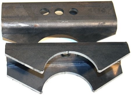 Barnes 4WD B4W25081P - Anti-Wrap Leaf Spring Perch 7 3/4" L x 3" W, Black