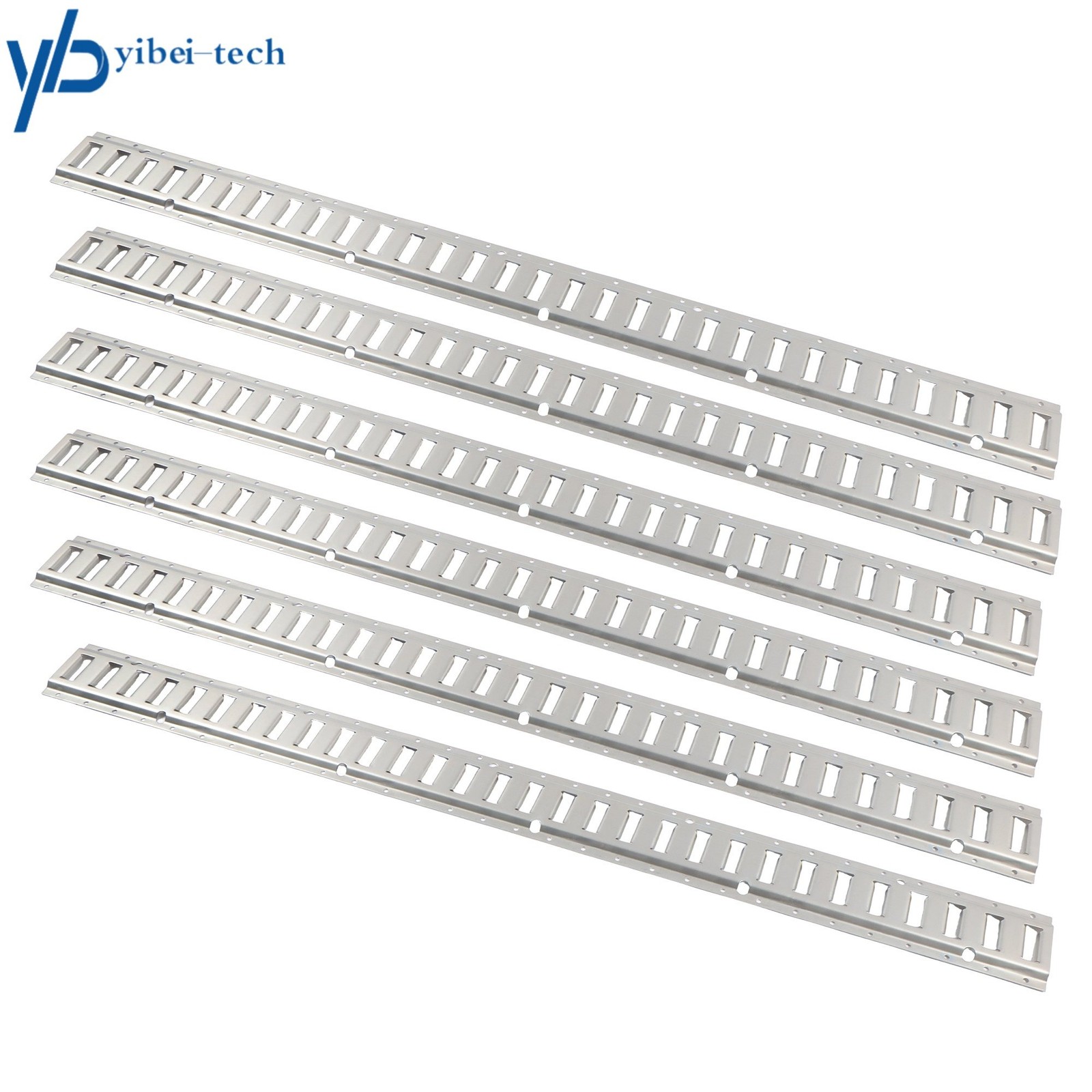 6 Piece Silver 5' E Horizontal E-Track Rail For Truck Trailer Cargo Van Utility