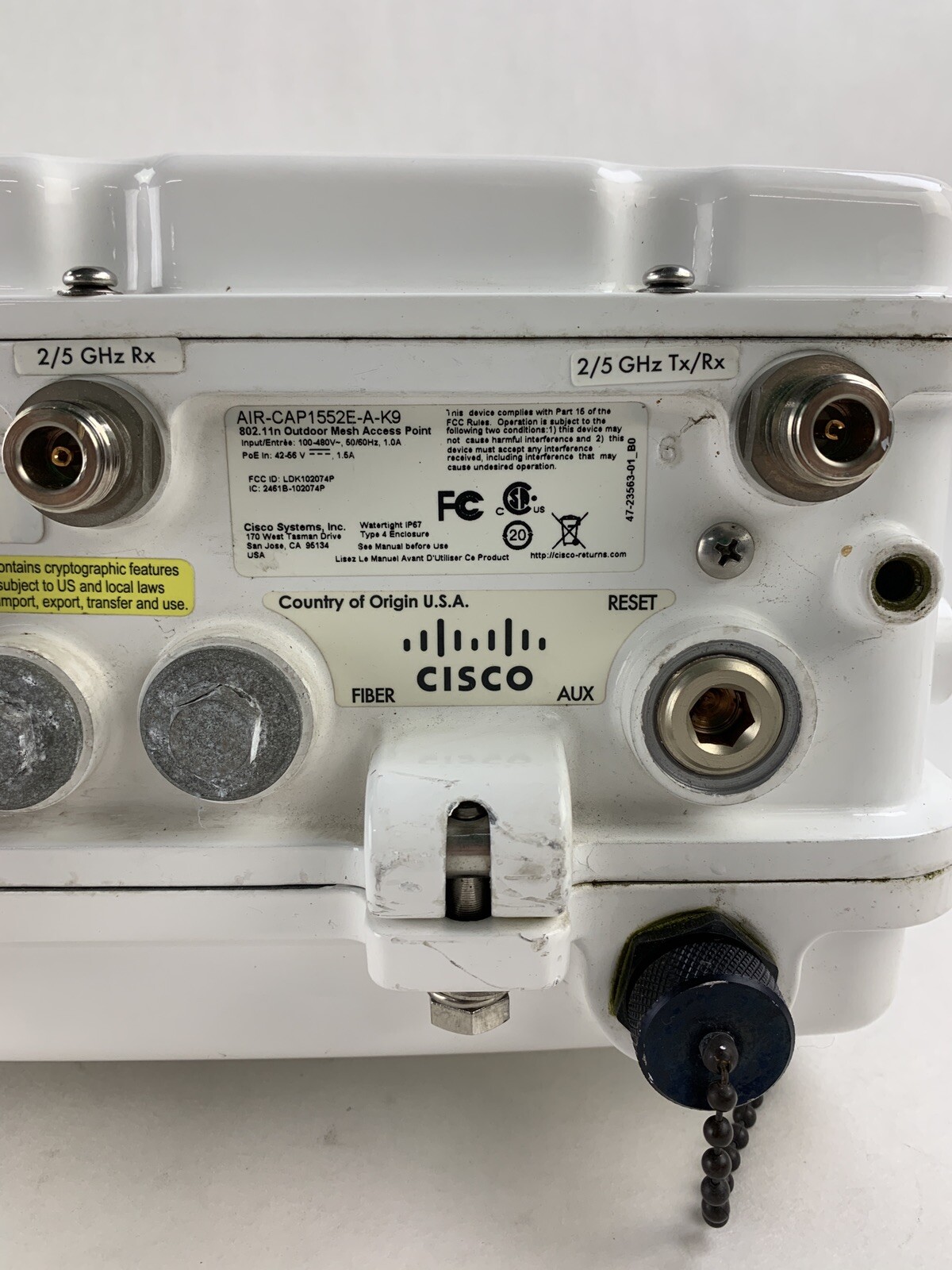 Cisco AIR-CAP1552E-A-K9 Outdoor Mesh Wireless Access Point Tested and Reset