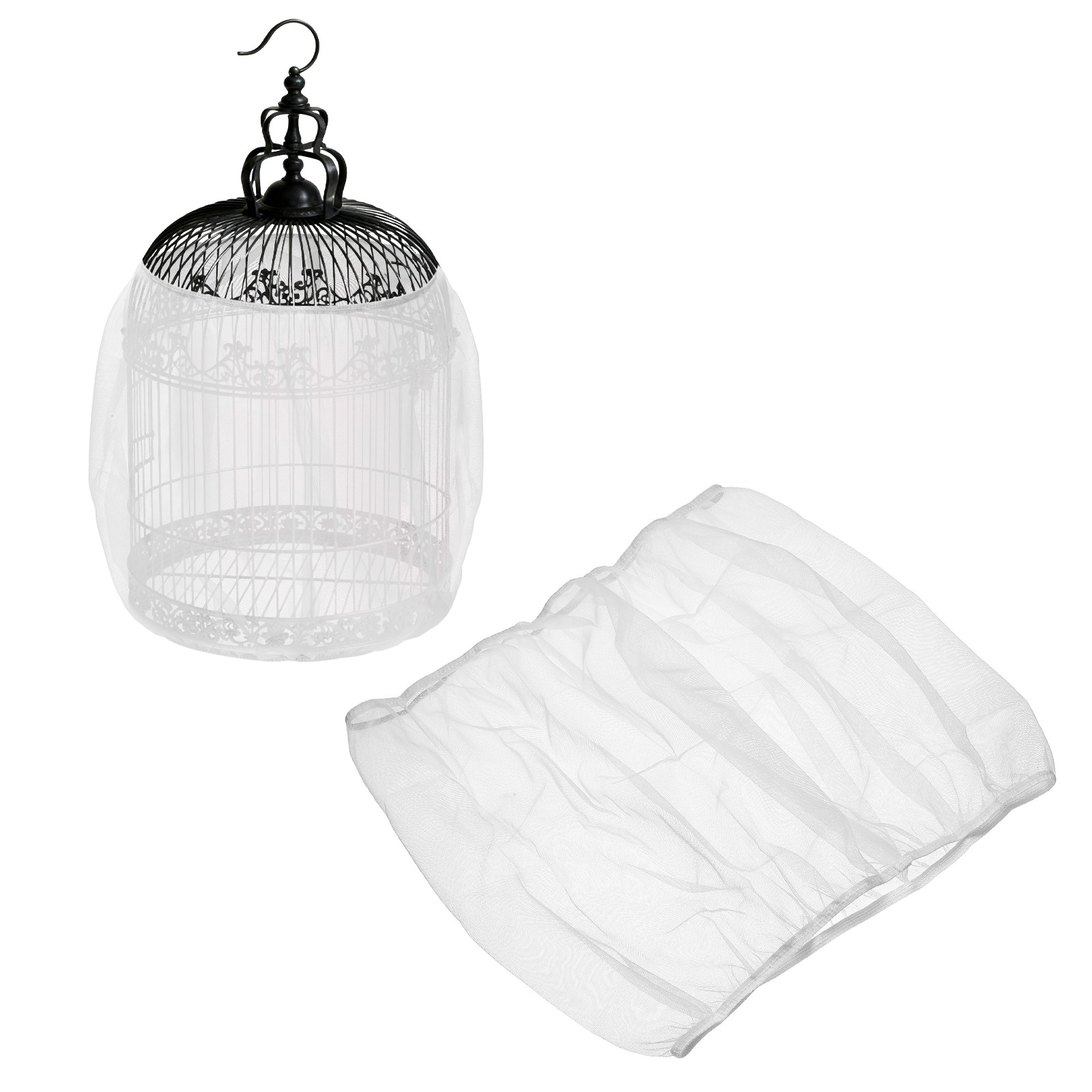 Bird Cage Seed Catcher 22 Inch Bird Cage Net Cover White L